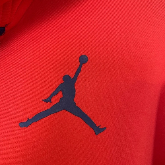 JoRDAN AIR Men’s Size Large Orange Hoodie 1/2 Zip Dri-fit Anti-gravity Equipment - Picture 3 of 12